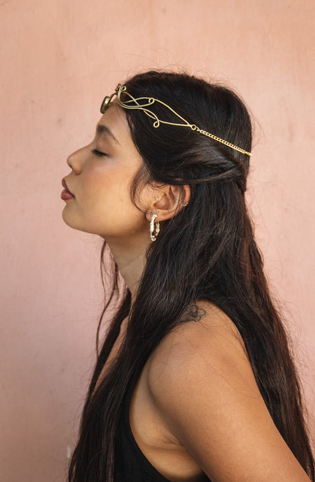 Headpiece Celta Labradorita