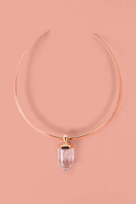 Choker maxi quartzo